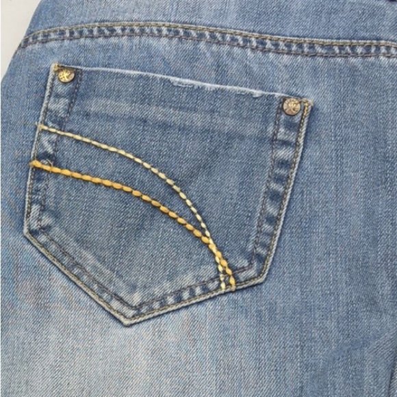 VINTAGE LIQUID X BOYFRIEND CROP JEANS 10/30x24 100% COTTON 🦋 - Picture 12 of 12